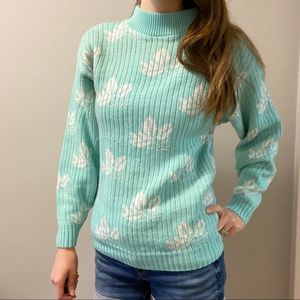 Bears Crossing • Teal Vintage Sweater